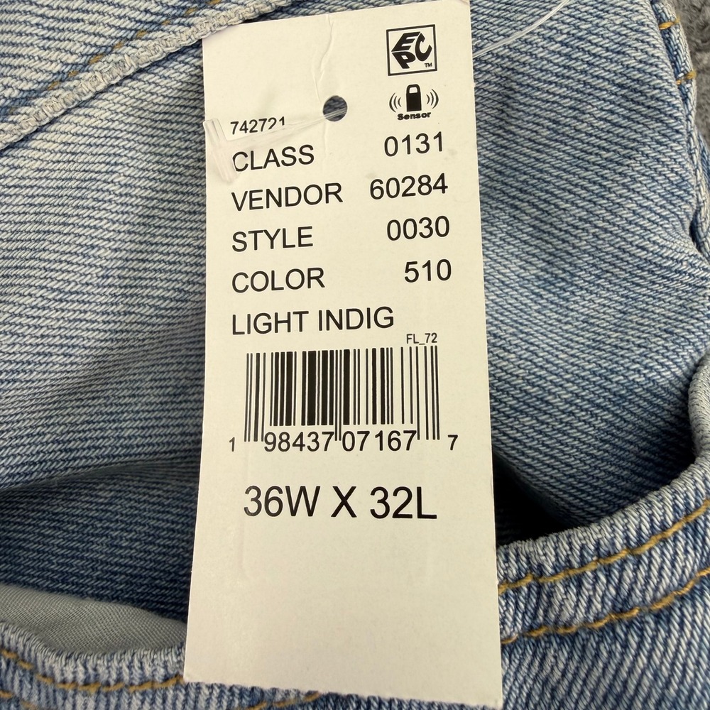 PacSun Jeans Mens 36 (Fits 37x32) Extreme Baggy Mid Rise Light Indigo NWT - Picture 5 of 16